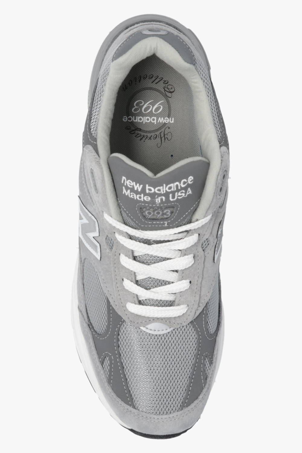 Grey 'MR993GL' sneakers from 'Made in UK' series New Balance